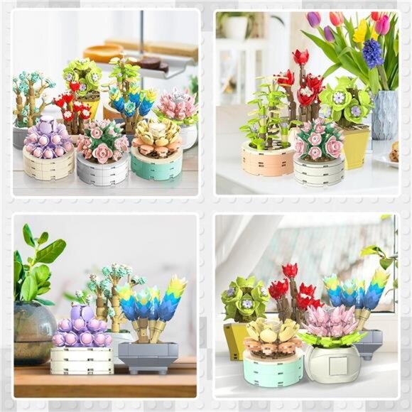 JMBricklayer Flowers Succulents Botanical Collection Building Sets, Plants - Picture 4 of 7